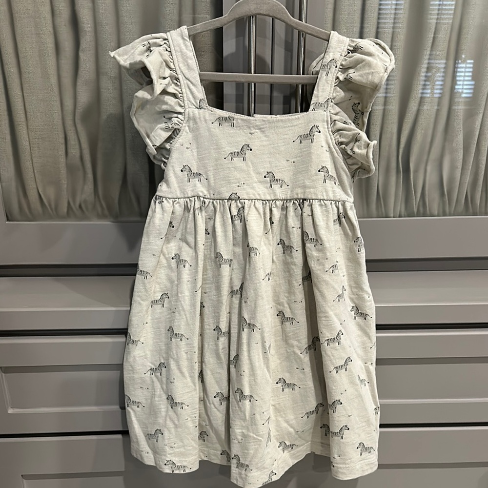 Rylee & Cru Zebra Print Kids Dress